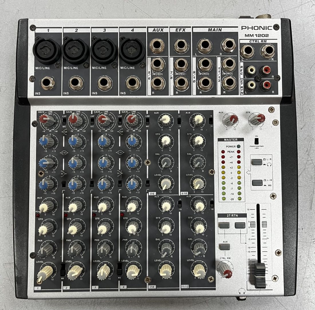 PHONIC MM 1202 アナログミキサー (ジャンク) PHONIC MM 1202 アナログミキサー (ジャンク)