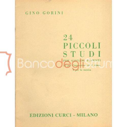 Edizioni Curci 24 Piccoli Studi per Giovani Pianisti Gino Gorini