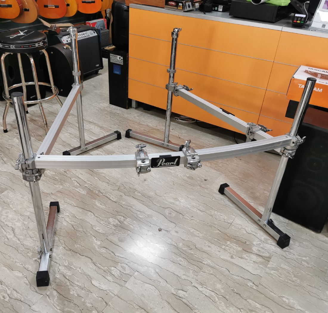 Pearl DR513C 3Sided Drum Rack Rack per batteria con barre curve