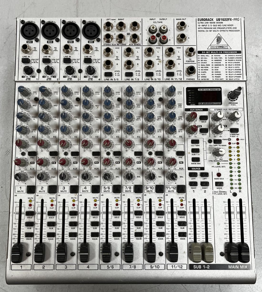 ジャンク品 BHERINGER EURORACK UB1622FX-PRO - メルカリ